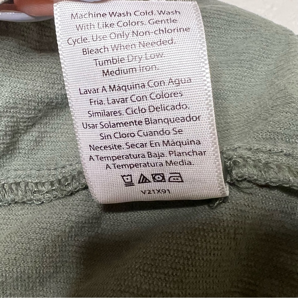 Time and Tru Women's Short Sea Turtle Green Tiered Dress - Picture 5 of 7